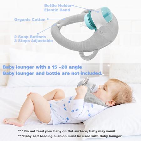 Almofada de alimentação automática FIKETLXU com suporte para mamadeira Imagem de Almofada de alimentação automática FIKETLXU com suporte para mamadeira