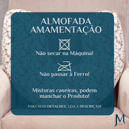 Imagem de Almofada de Amamentação 100% Algodão Safari Estampada Conforto e Praticidade