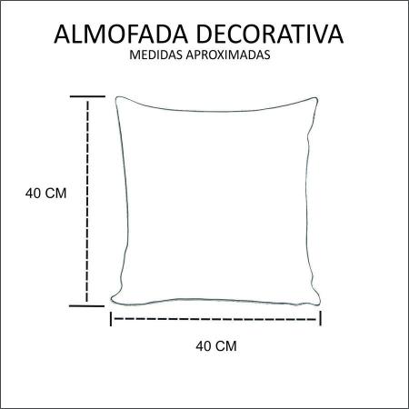 Imagem de Almofada Decorativa Cheia c/ Zíper 40x40cm,Lhama