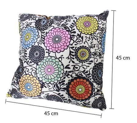 Imagem de Almofada Decorativa Para Sala Com Enchimento 45cm x 45cm Suede