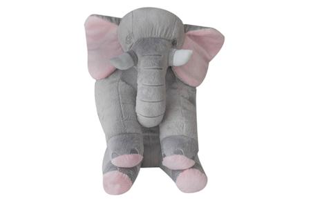 Imagem de Almofada Elefante Para Bebe 90cm Travesseiro Gigante Pelúcia Antialérgico