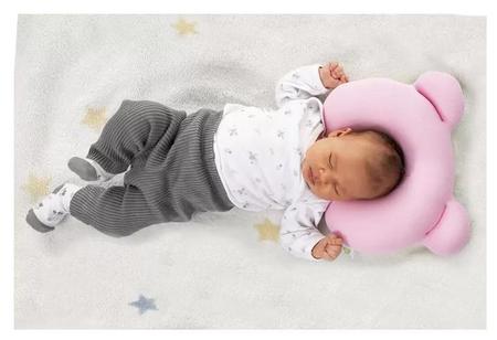Imagem de Almofada Ergonômica de Cabeça para Bebê (Ursinho) - Baby Pil