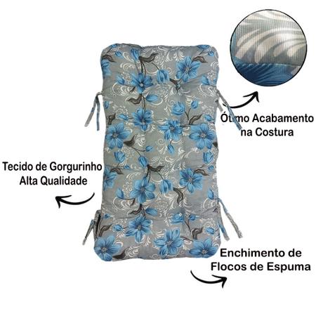 Almofada Futon 100x50 Decorativa P/ Cadeiras Espreguiçadeira - Buarque Confort Imagem de Almofada Futon 100x50 Decorativa P/ Cadeiras Espreguiçadeira