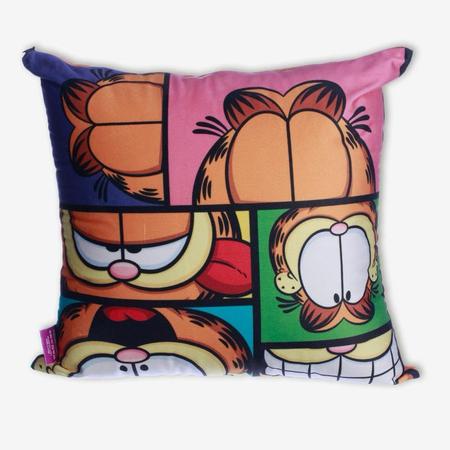 Imagem de Almofada Garfield Fibra Veludo 40x40cm