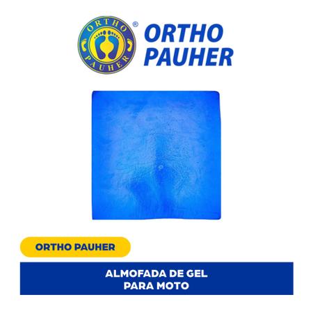 Imagem de Almofada Gel 1cm Anti Impacto Para Moto Mt02 Ortho Pauher