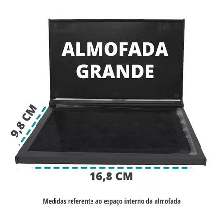 Imagem de Almofada Grande Para Carimbos Grandes N4 Cor Preto Radex