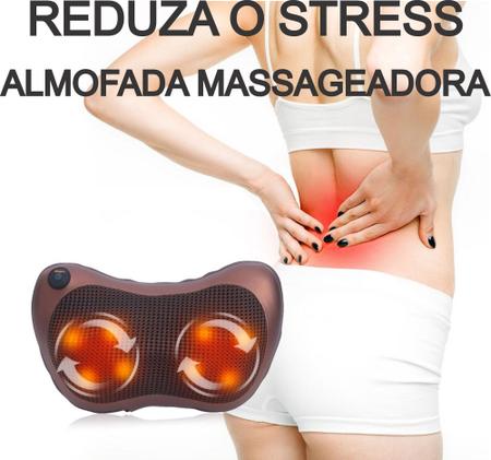 Imagem de Almofada Massageadora Shiatsu Car Massager Pillow 8 Bolas