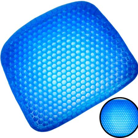 Imagem de Almofada Ortopédica Assento de Gel Silicone com Capa Suporta 130kg Supermedy