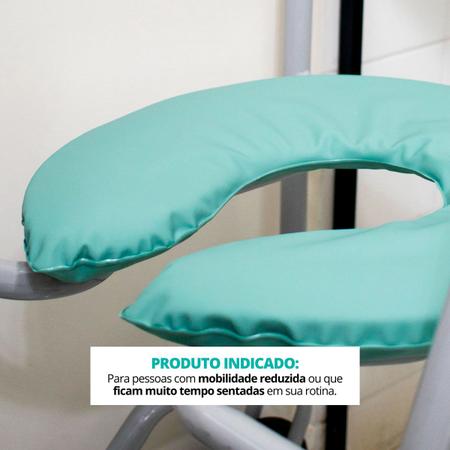 Imagem de Almofada Ortopédica Higiênica com Espuma para Assento Cadeira de Banho e Vaso Sanitário
