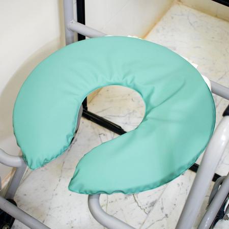Imagem de Almofada Ortopédica Higiênica para Assento Cadeira de Banho e Vaso Sanitário Especial com Espuma 
