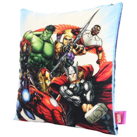 Imagem de ALMOFADA OS VINGADORES MARVEL FIBRA BRANCA 40X40CM - Marvel