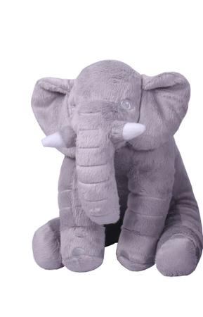 Imagem de Almofada Travesseiro Elefante Cinza 60 cm