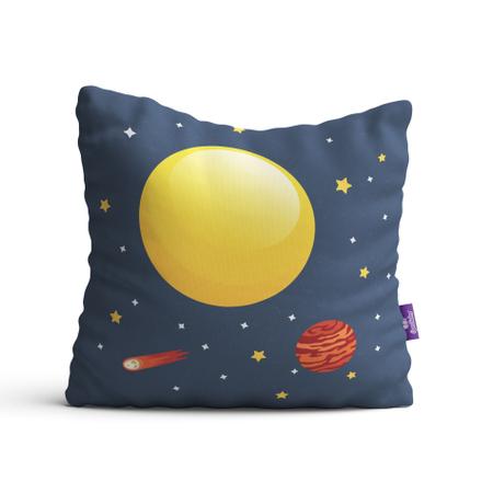 Imagem de Almofadas Decorativas Infantil Sistema Solar Kit 4un 35x35cm