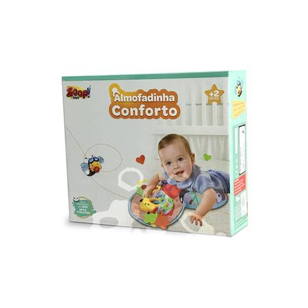 Imagem de Almofadinha Conforto Para Bebe +Acessórios Brinquedo Com Som