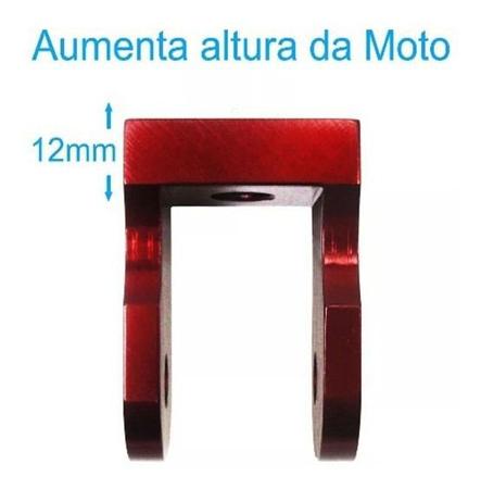 Alongador Suspensão Traseira Crf230 250 Em alumínio Vermelho - Master&Cia Imagem de Alongador Suspensão Traseira Crf230 250 Em alumínio Vermelho