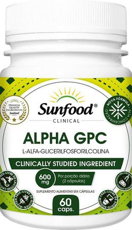 Alpha GPC 600mg 60 Cápsulas - Sunfood - Fitoterápicos - Magazine Luiza