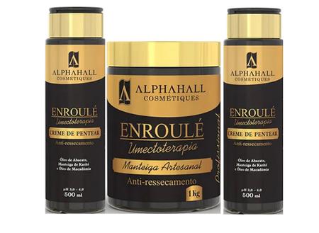 Imagem de AlphaHall Enroulé Umectoterapia 2 Creme de Pentear 500 gr + 1 Manteiga Artesanal 1 Kg