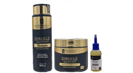 Imagem de AlphaHall Enroulé Umectoterapia Shampoo e Manteiga Artesanal 500 gr e Óleo de Abacate