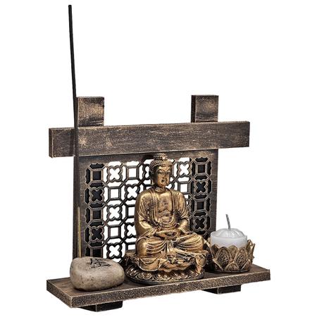 Altar Kit Zen Buda Castiçal Incensário Pedra Japonesa Vida - M3 Decoração - Outros  Religião e Espiritualidade - Magazine Luiza