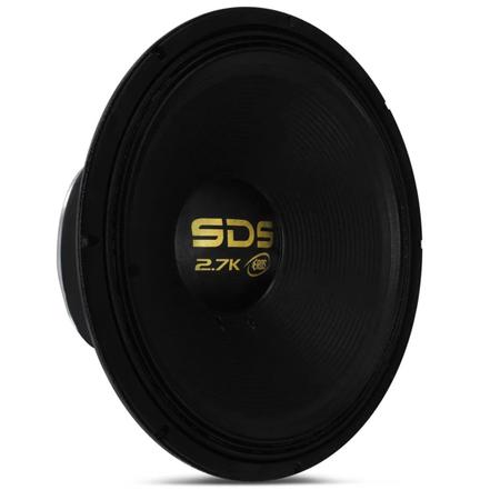 Imagem de Alto Falante Subwoofer Eros E18 SDS 2.7K 18 Polegadas 1350W RMS 4 Ohms Bobina Simples Preto