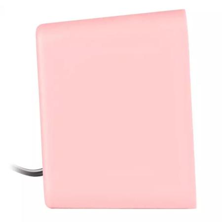 Imagem de Alto Falante Vinik Caixinha de Som Alta Qualidade Para Computador  Gamer e Notebook Pequeno P2 USB Cor Rosa 5v 1w 2.0