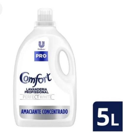 Imagem de Amaciante Comfort Lavanderia Perfect White - Concentrado Profissional 5L