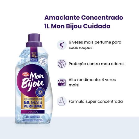 Imagem de Amaciante Concentrado Perfume Cuidado Mon Bijou Bombril 1L