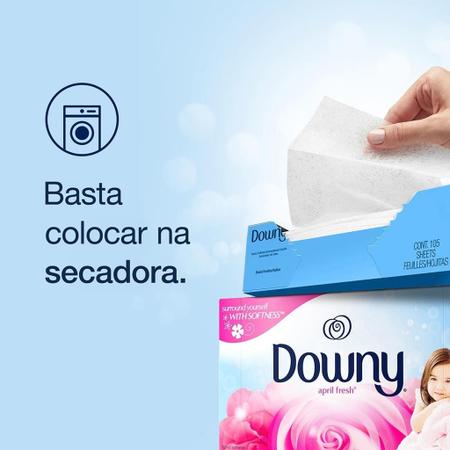 Imagem de Amaciante Em Folhas Para Secadoras Downy Sheets 34 Fls - 2un