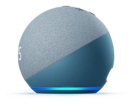 Echo Dot 4th Gen With Clock Alexa, Display Blue - Smart