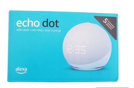 Imagem de Amazon Echo Dot 5 Com Relógio Azul - Alexa (5 Geração)
