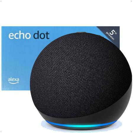 Echo Dot Alexa Smart 5 Geração Preta - Smart Speaker / Caixa de Som  - Magazine Luiza