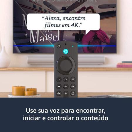 Imagem de Amazon Fire TV Stick 4K de Voz 4K 8GB preto com 1.5GB de memória RAM