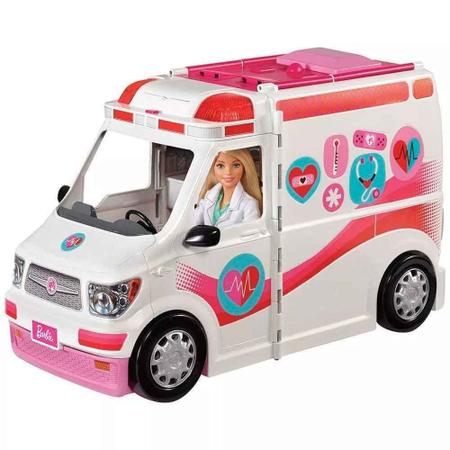 Ambul ncia da barbie hospital m vel MATTEL Carrinho de