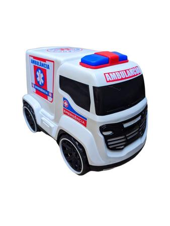 Imagem de Ambulância de brinquedo truck carrinho infantil BS TOYS