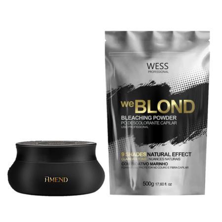 Imagem de Amend Mask Óleos Indianos 300g + Wess WeBlond Pó Desc.500g