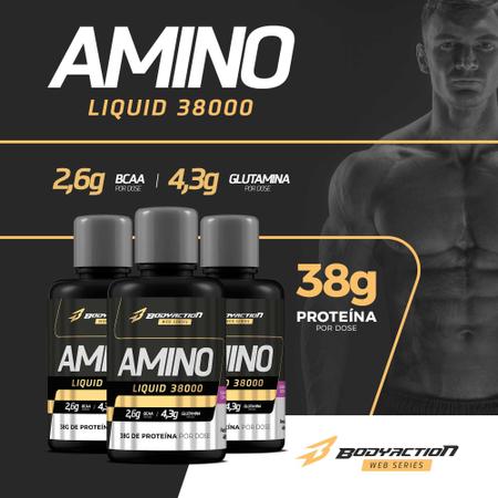 Imagem de Amino Liquid 480ml Aminoácido Líquido + Trgold Extreme 100g Bodyaction