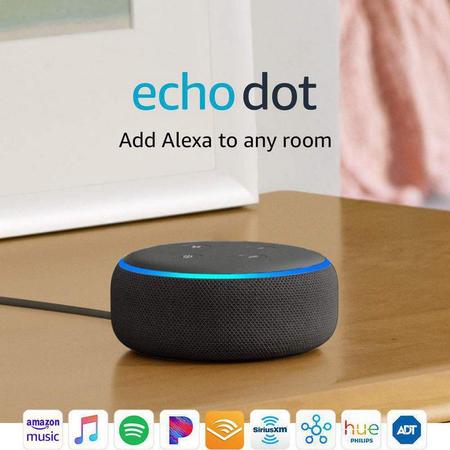 Imagem de Amon Echo Dot 3Rd Gen Smart Speaker Com - Preto
