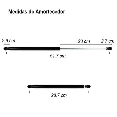 Imagem de Amortecedor Tampa Traseira Porta Malas Onix Cinoy 2012 à 2017 YN-AMGM017