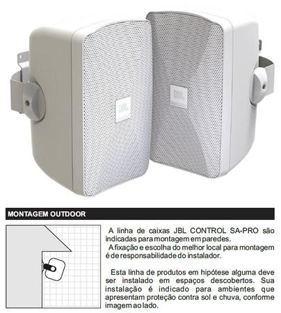 Imagem de Amplificador AAT AC-1 G2 + 2 Caixas JBL SA-PRO C-SA5 Branco