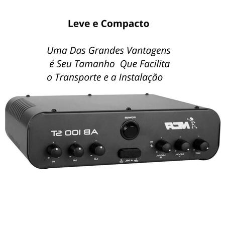 Imagem de Amplificador Compacto Para Som Nca Sa100 60 W RMS Cor Preto