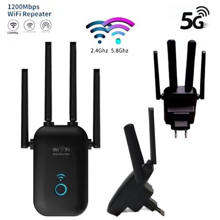 Amplificador Extensor De Sinal p Casa 1200MBPS F cil Acesso