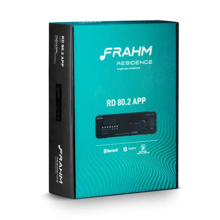 Imagem de Amplificador Frahm de Som Ambiente linha RD80.2 APP Residence Bluetooth 2 x 80W 4 Ohms Classe D RCA / Digital - 31542