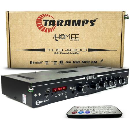 Imagem de Amplificador Receiver Bluetooth THS 4600 Taramps 250w Som