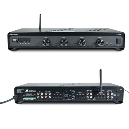 Imagem de Amplificador Receiver Som ambiente Slim 4500 Optical G5 4 Canais 120W RMS Bluetooth, RCA, USB, P2, Card SD Frahm - 32115