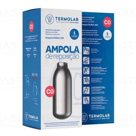 Imagem de Ampola Térmica De Reposição Para Térmica 1 Litro C0 Termolar
