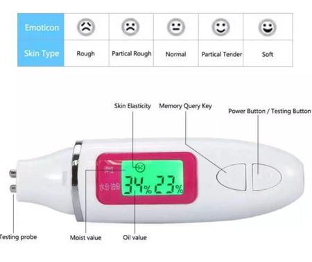 Imagem de Analisador Pele Oleosidade, Hidratação, Elasticidade Branco