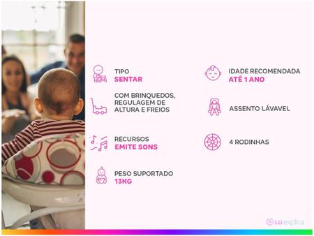 Imagem de Andador Infantil Bichinhos AND-98.001-05 - Musical Styll Baby