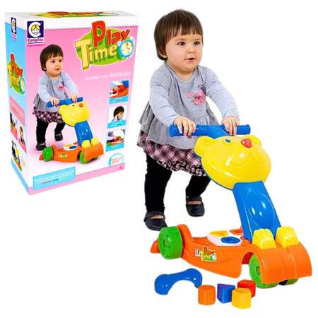 Imagem de Andador Infantil Com Atividades Didático Play Time Interativo +10 Meses Menina Menino Cotiplás