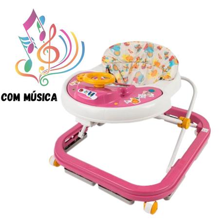 Imagem de Andador Infantil Musical P/ Bebê Bichinhos Styll Baby Cores