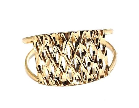 Anel de ouro 18 k Trabalhado Estampado - Elegancy Joias Imagem de Anel de ouro 18 k Trabalhado Estampado